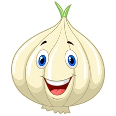 Garlic Classroom Vegetable Transparent Sticker